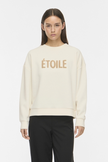 Vila sweater VIREFLECT O-NECK L/S FROTTE SWEAT T 14117312 BIRCH/NOMAD