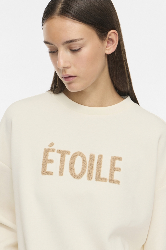 Vila beige dames sweater | Close up