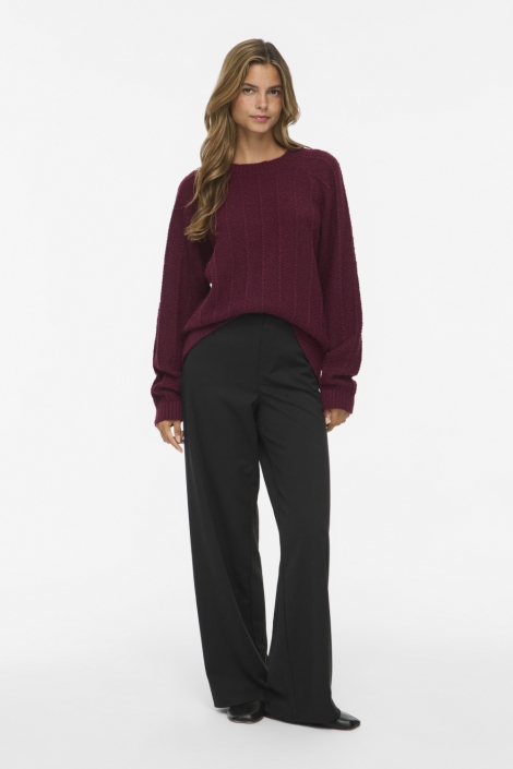 Vila bordeaux dames trui | Model