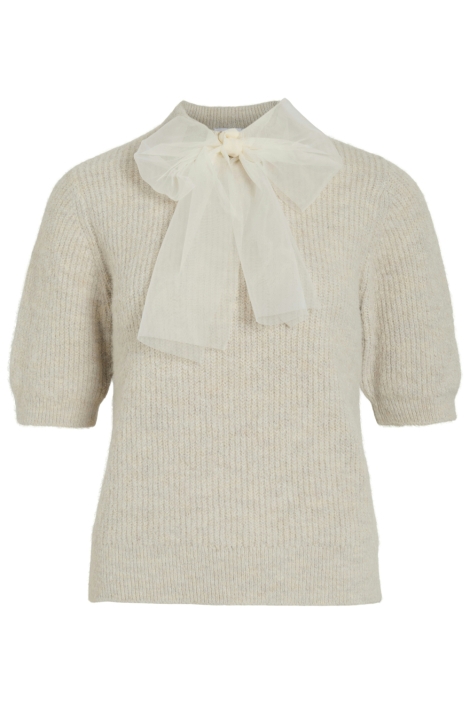 Vila beige dames trui | Vooraanzicht