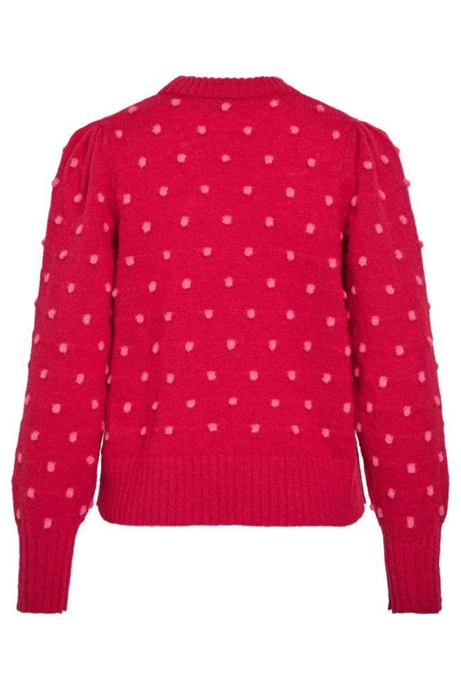 Vila rode dames trui | Achteraanzicht