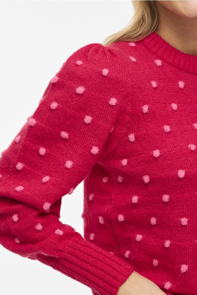 Vila rode dames trui | Close up