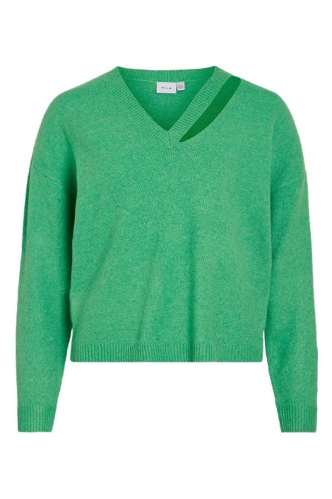 Vila groene dames trui | Vooraanzicht