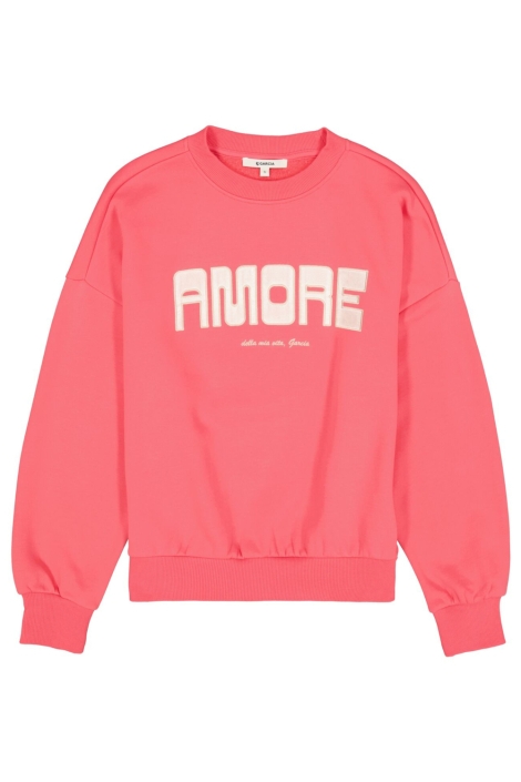 Garcia roze dames sweater | Vooraanzicht