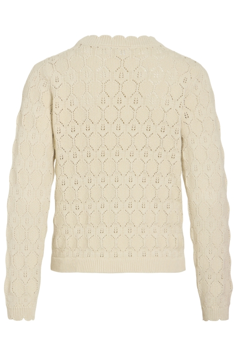 Vila beige dames trui | Achteraanzicht