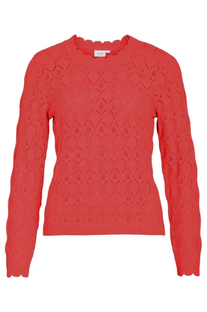 Vila rode dames trui | Vooraanzicht