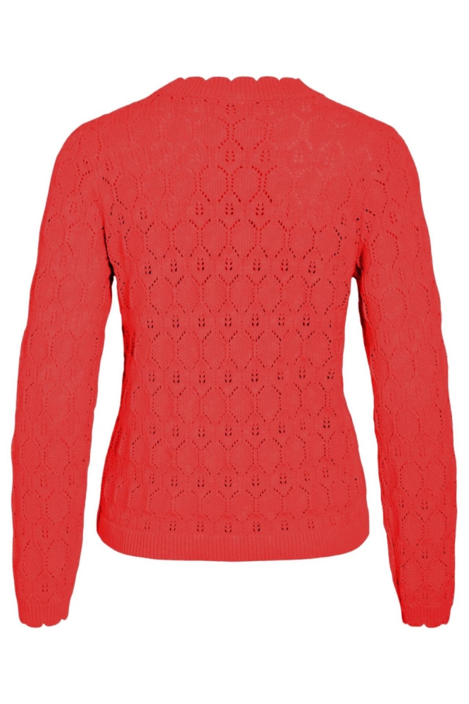 Vila rode dames trui | Achteraanzicht