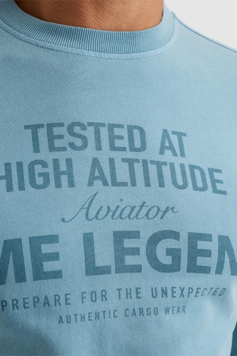 PME legend blauwe heren sweater | Kleurstaal