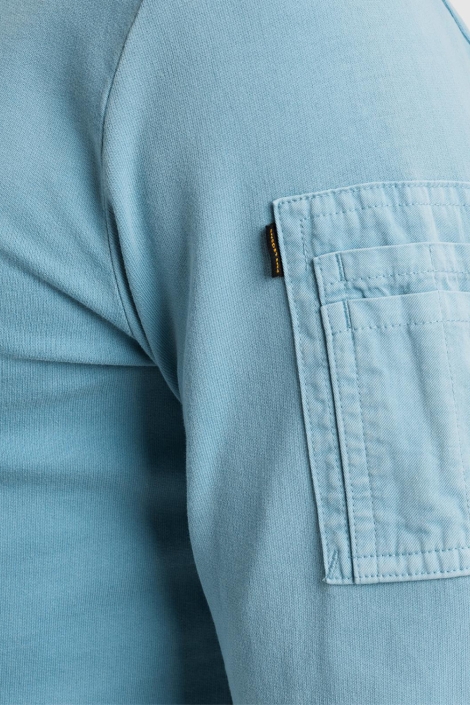 PME legend blauwe heren sweater | Close up