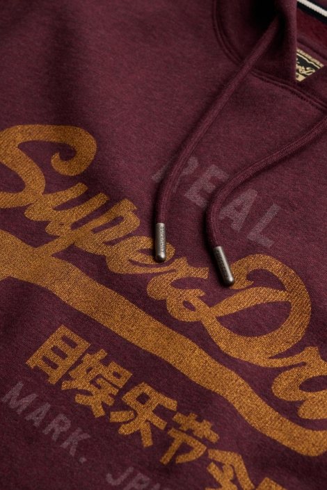 Superdry bordeaux heren sweater | Kleurstaal