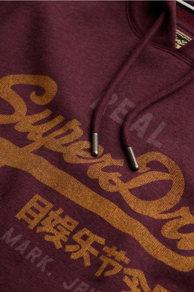 Superdry bordeaux heren sweater | Kleurstaal