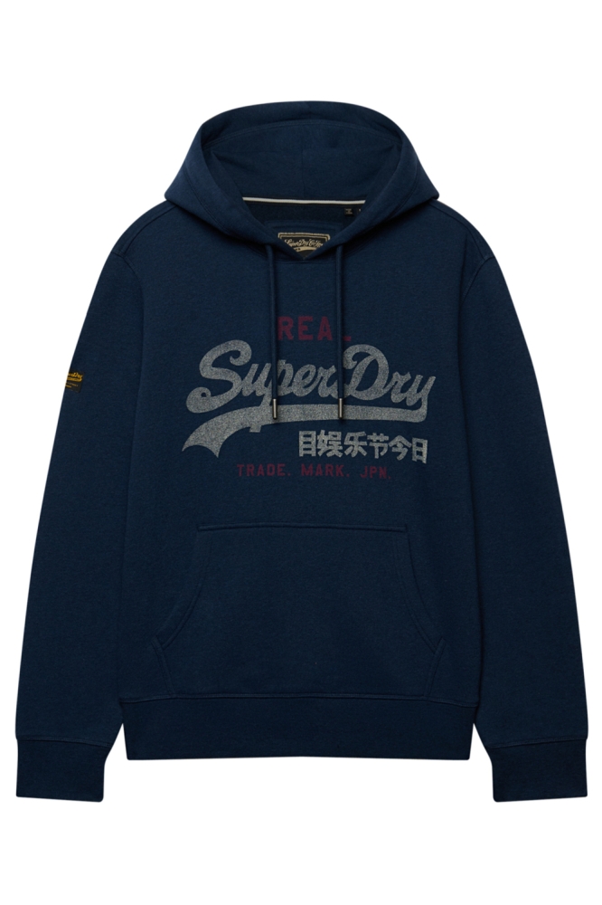 Superdry blauwe heren sweater | Vooraanzicht