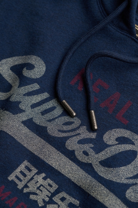 Superdry blauwe heren sweater | Kleurstaal