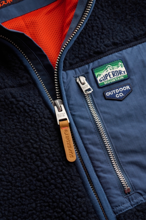 Superdry blauwe heren vest | Kleurstaal
