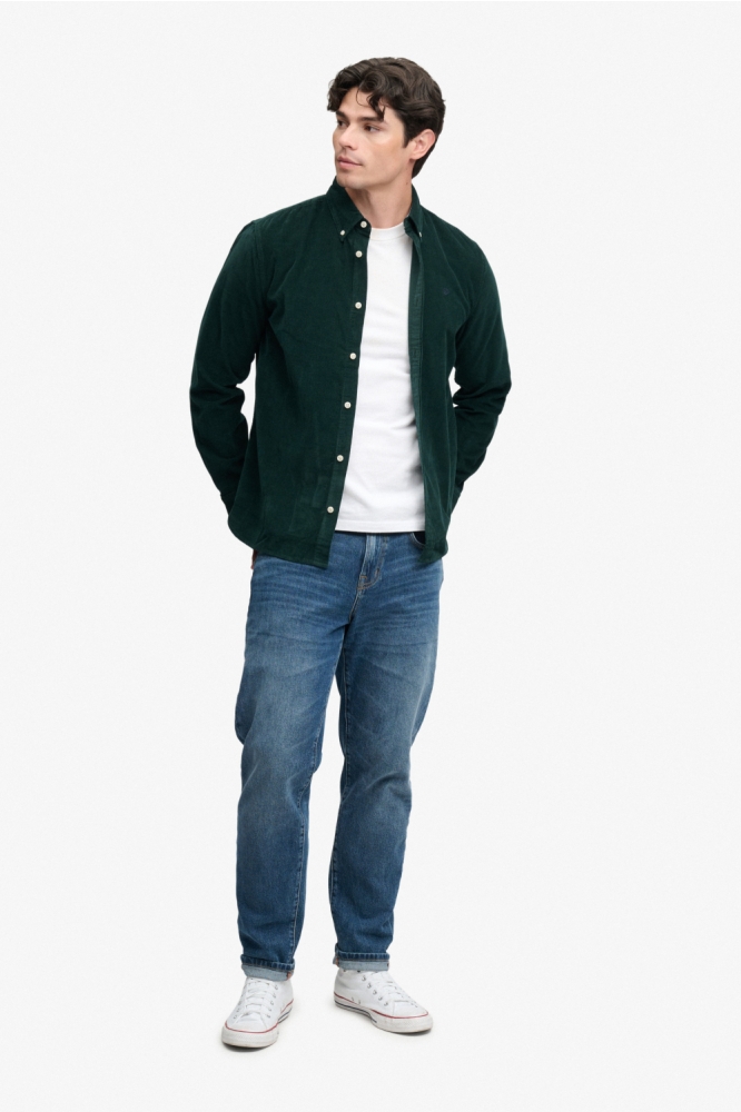 Superdry groene heren overhemd | Model