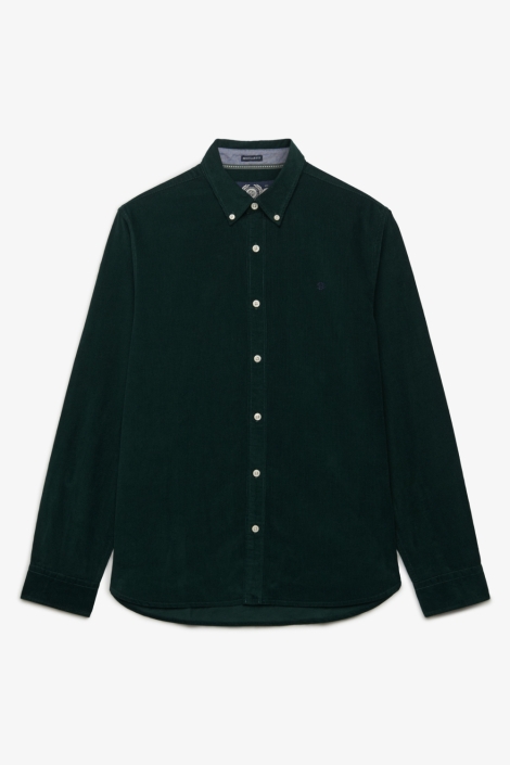 Superdry groene heren overhemd | Vooraanzicht