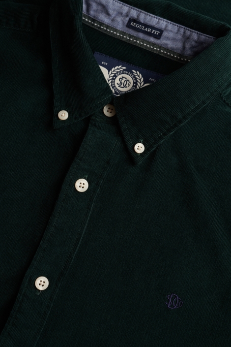 Superdry groene heren overhemd | Close up