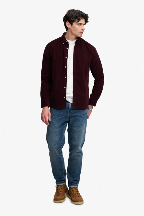 Superdry bordeaux heren overhemd | Model
