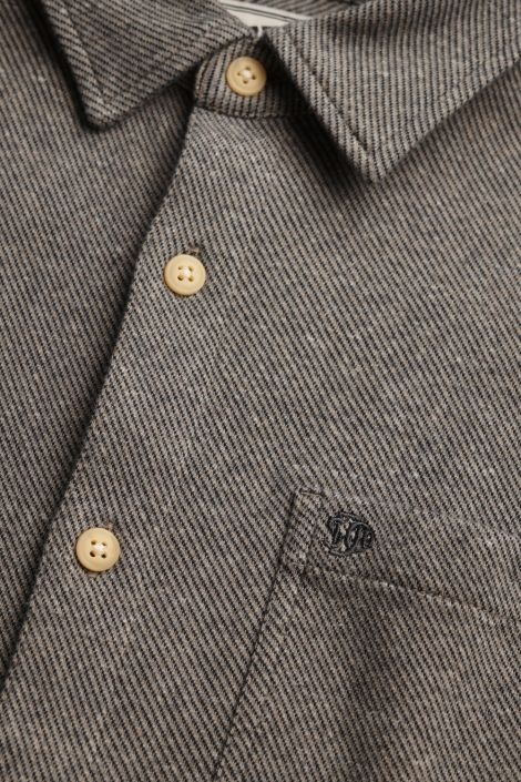 Superdry taupe heren overhemd | Unique Selling Point