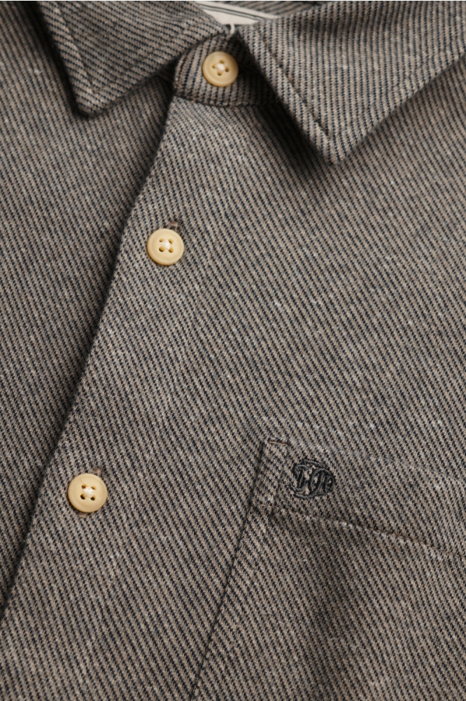 Superdry taupe heren overhemd | Unique Selling Point