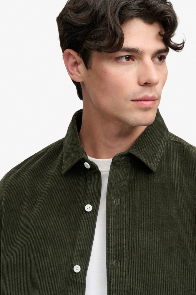 Superdry groene heren overhemd | Close up