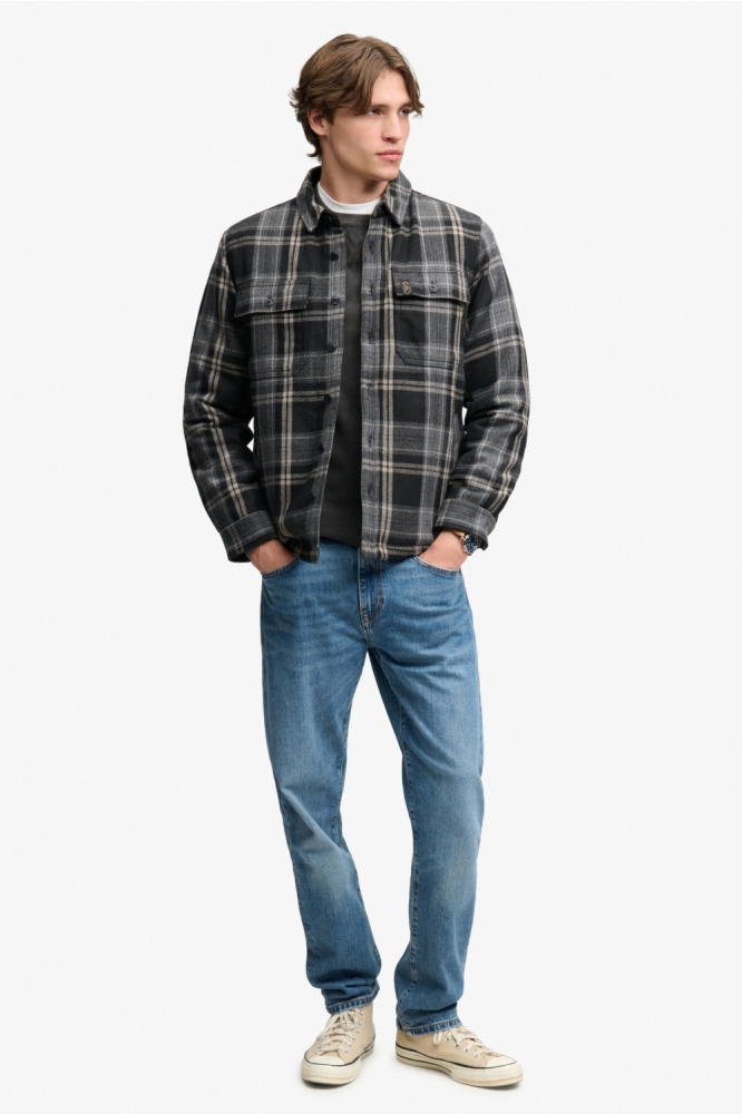 Superdry zwarte heren jas | Model