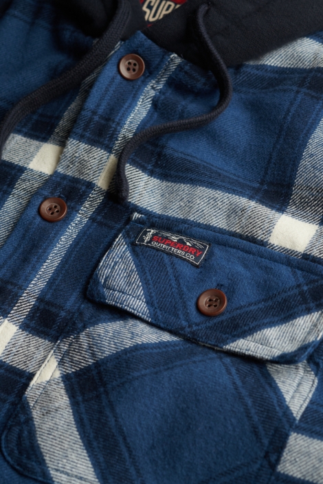 Superdry blauwe heren overhemd | Kleurstaal