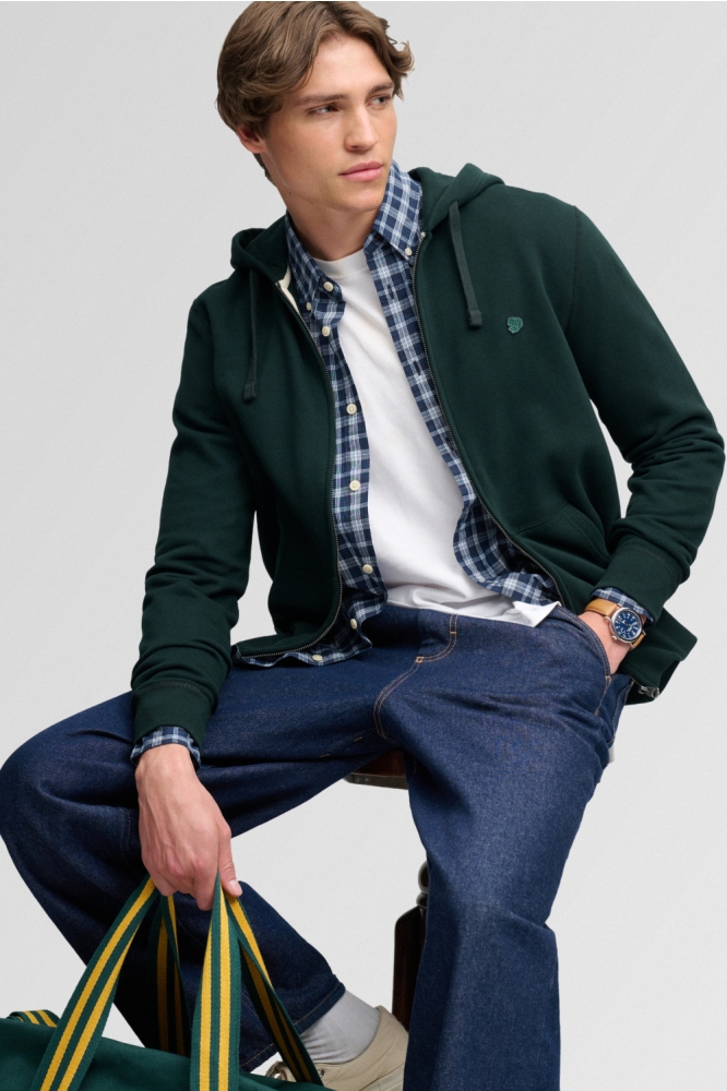 Superdry groene heren vest | Model