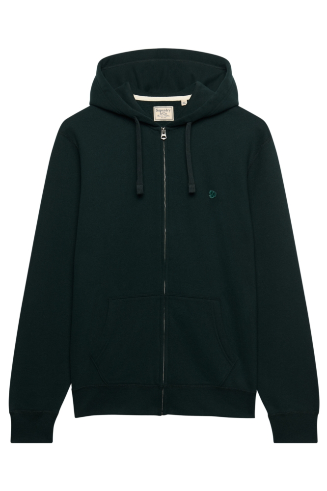Superdry groene heren vest | Vooraanzicht