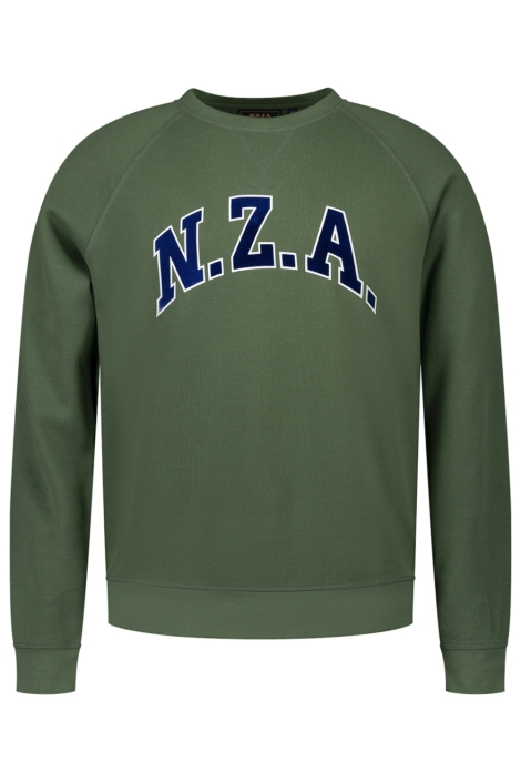 NZA groene heren sweater | Vooraanzicht