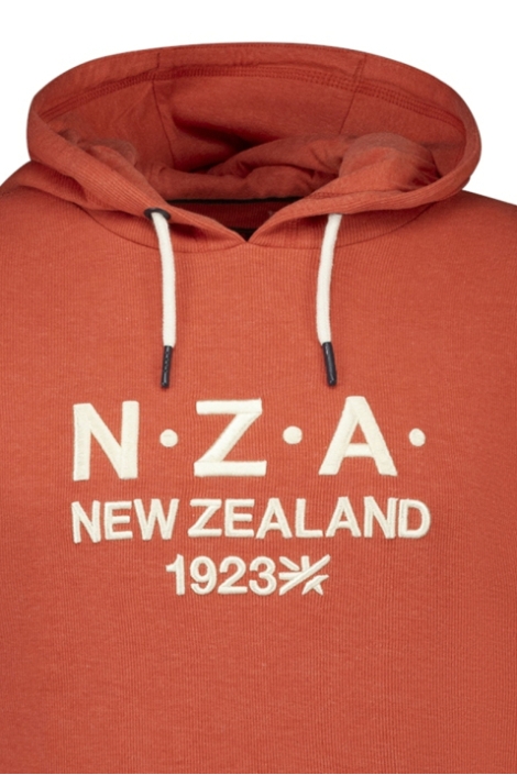 NZA oranje heren sweater | Close up