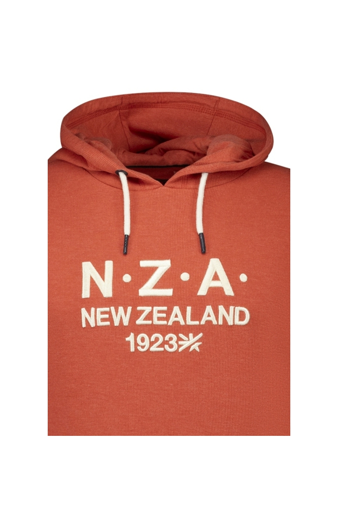 NZA oranje heren sweater | Close up