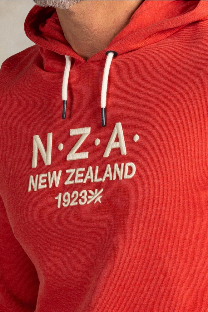 NZA oranje heren sweater | Close up