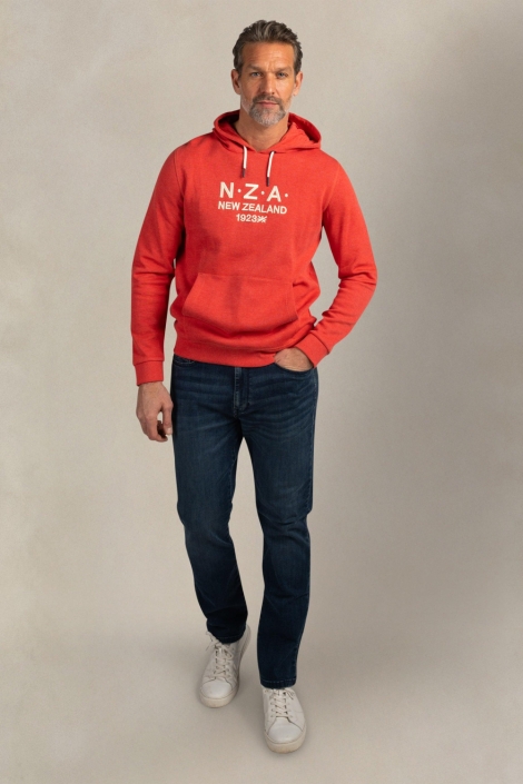 NZA oranje heren sweater | Model