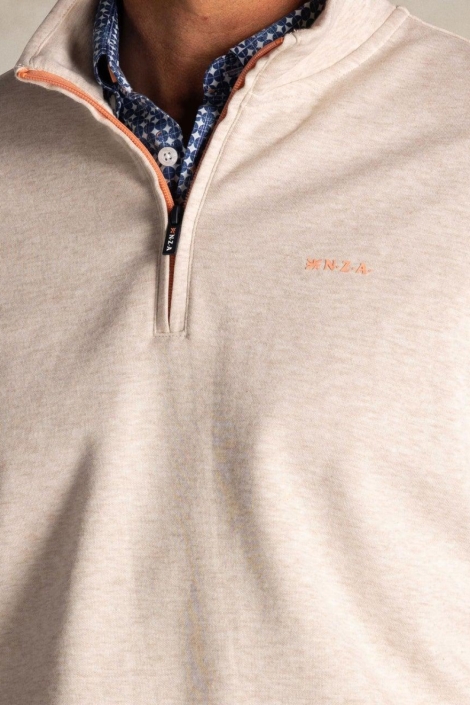NZA beige heren trui | Close up
