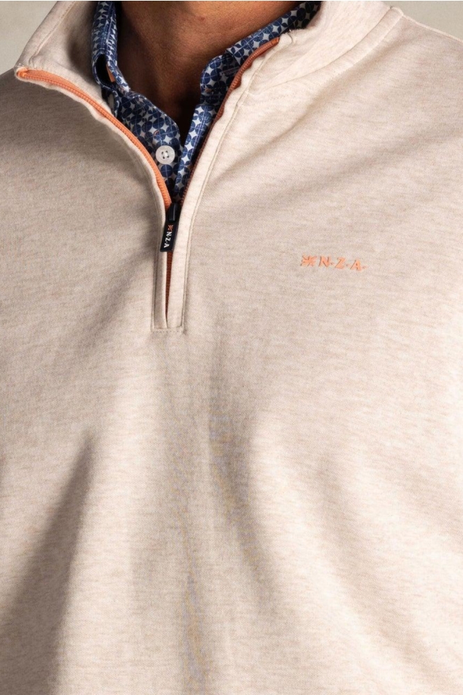 NZA beige heren trui | Close up