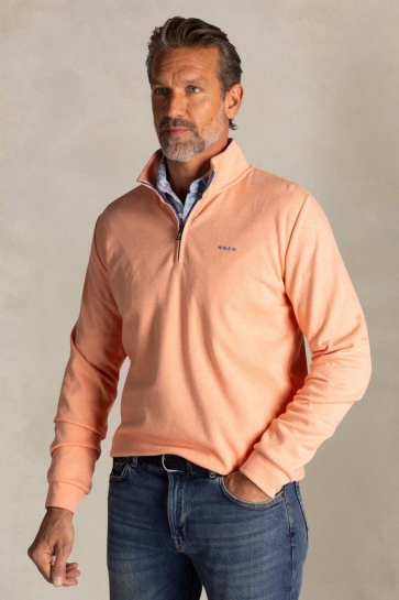 NZA sweat half zip Oranje
