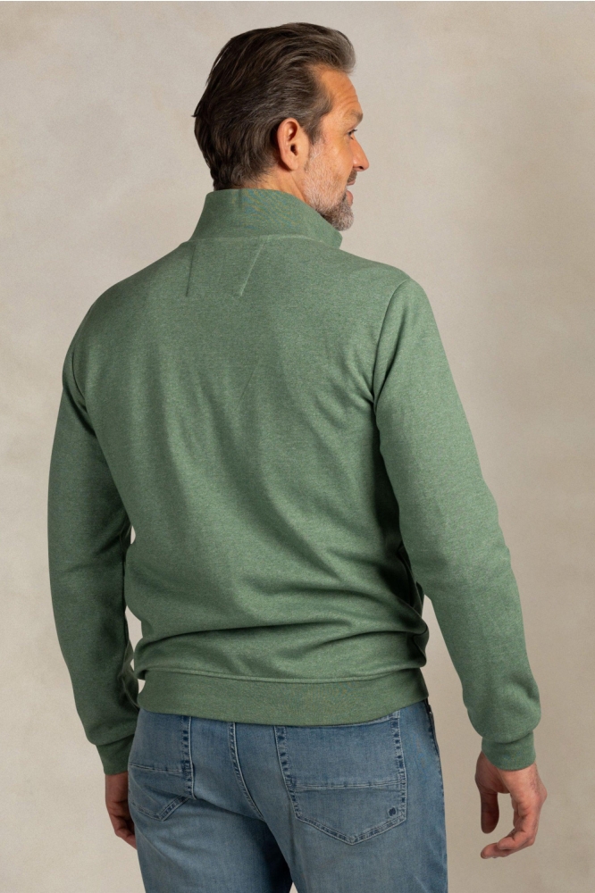NZA groene heren vest | Model achteraanzicht