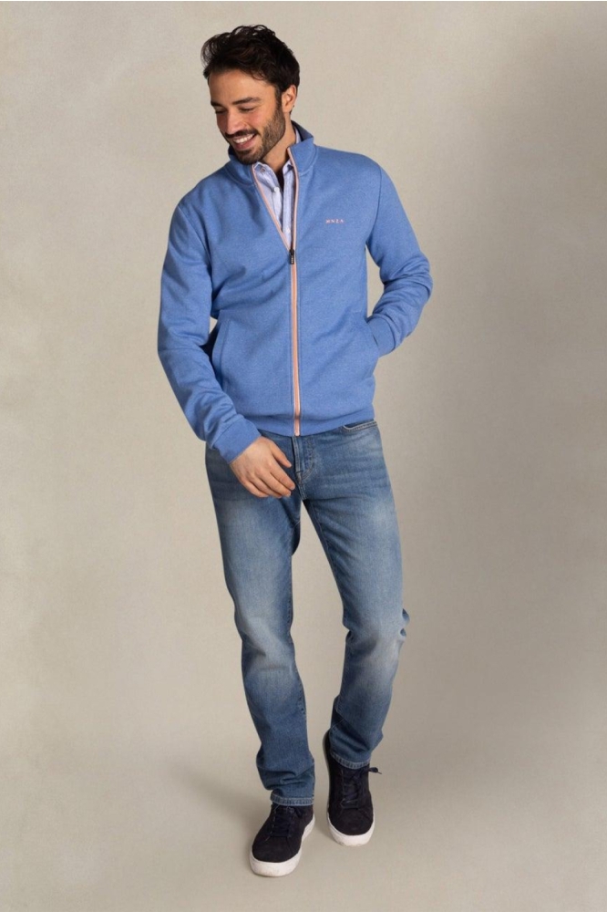 NZA blauwe heren vest | Model