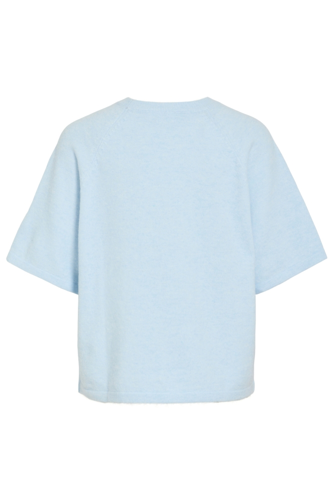 Vila blauwe dames trui | Achteraanzicht