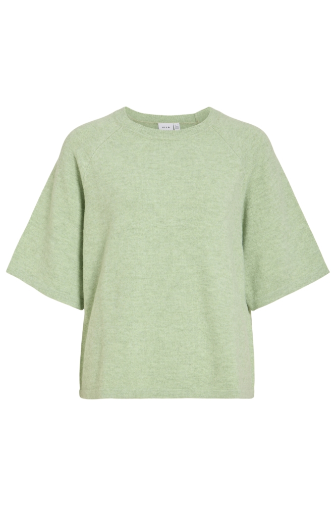 Vila groene dames trui | Model vooraanzicht