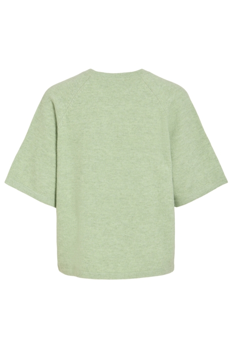 Vila groene dames trui | Model achteraanzicht