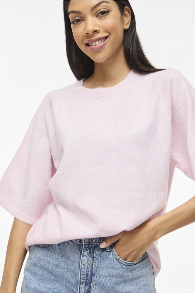 Vila roze dames trui | Close up