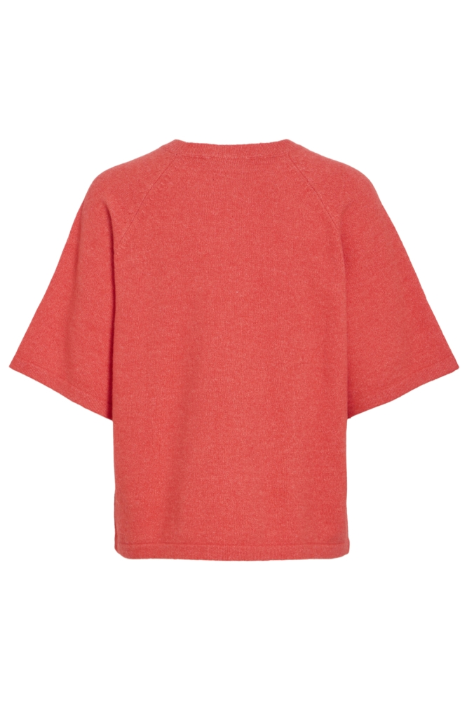 Vila rode dames trui | Achteraanzicht