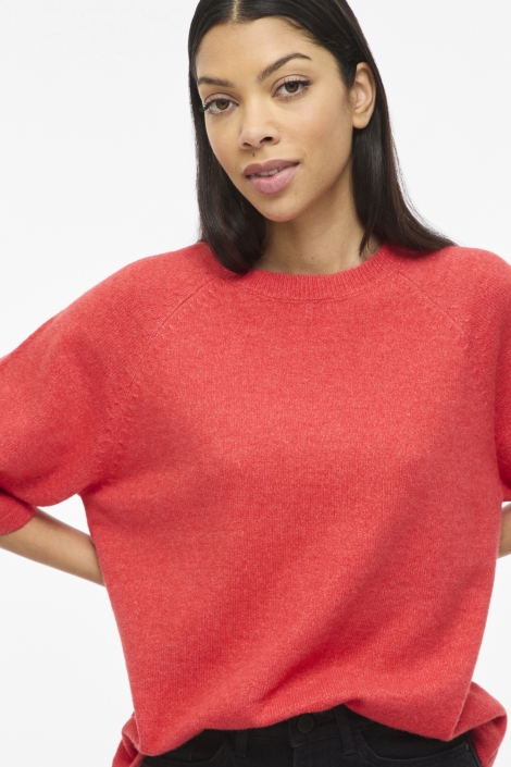 Vila rode dames trui | Close up