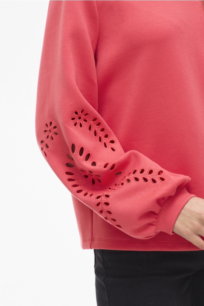 Vila rode dames sweater |