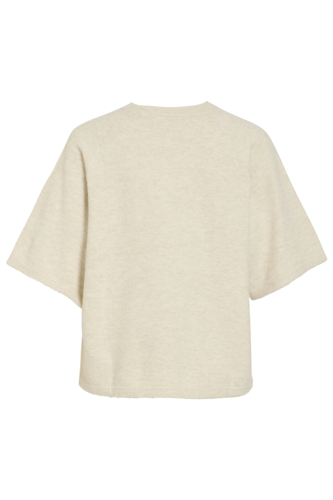 Vila beige dames trui | Achteraanzicht
