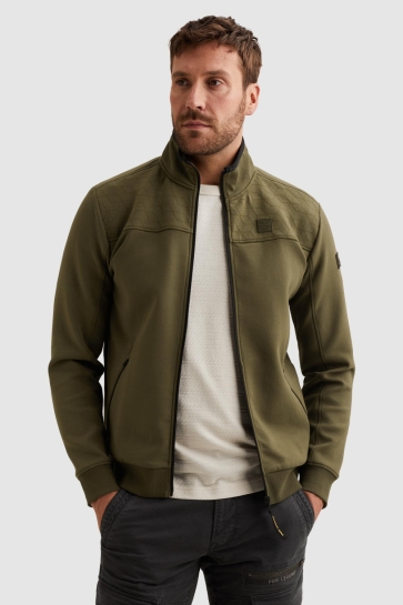 PME legend Vest SWEAT JACKET MET OPSTAANDE KRAAG EN RITSSLUTING PSW2602476 6415