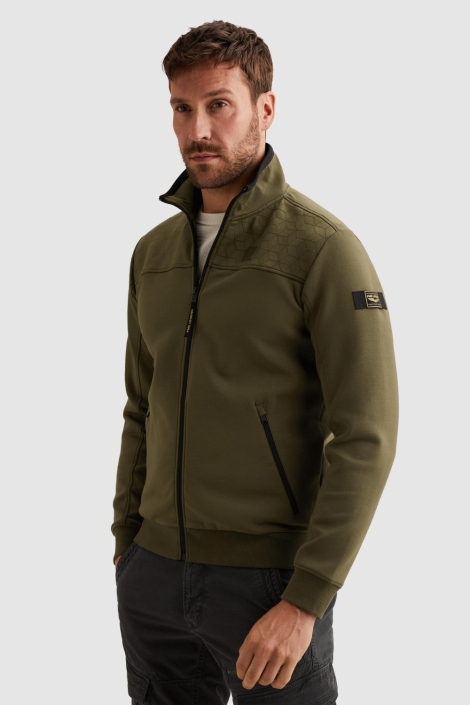 PME legend groene heren vest | Model zijaanzicht