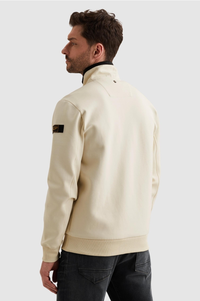 PME legend ecru heren vest | Model achteraanzicht